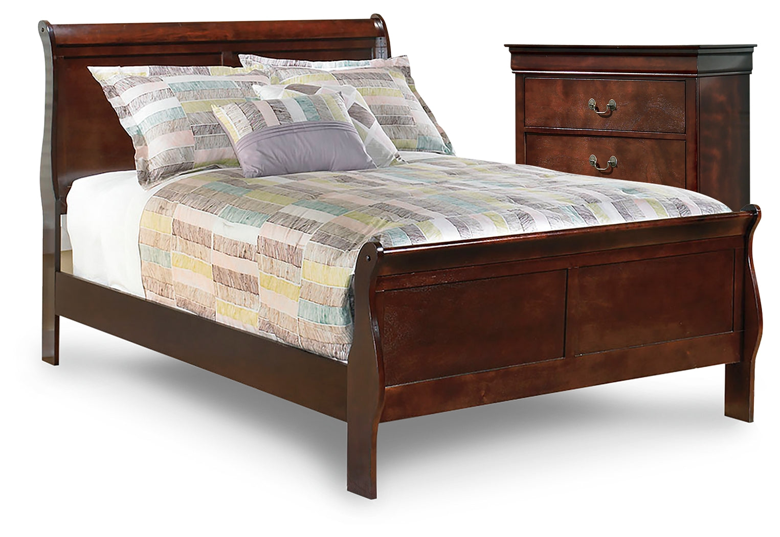 Hoover Furniture Outlet - Ashley Furniture - Alisdair Full Sleigh Bed and Chest - Full Sleigh Bed and Chest - B376B34