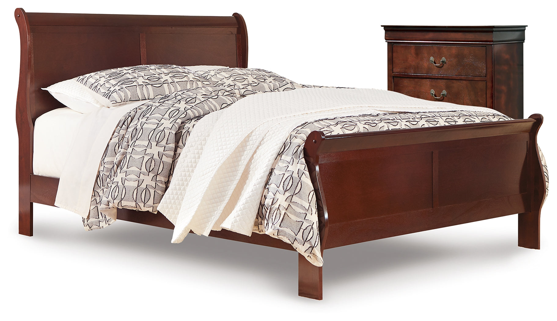 Hoover Furniture Outlet - Ashley Furniture - Alisdair Queen Sleigh Bed and Chest - Queen Sleigh Bed and Chest - B376B32