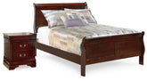 Hoover Furniture Outlet - Ashley Furniture - Alisdair Full Sleigh Bed and Nightstand - Full Sleigh Bed and Nightstand - B376B16