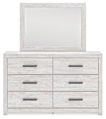 Cayboni King Panel Bed, Dresser, Mirror, Chest and Nightstand