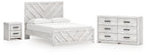 Hoover Furniture Outlet - Ashley Furniture - Cayboni Queen Panel Bed, Dresser and Nightstand - Queen Panel Bed, Dresser and Nightstand - B3788B9
