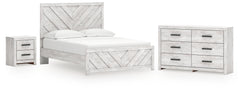 Hoover Furniture Outlet - Ashley Furniture - Cayboni Queen Panel Bed, Dresser and Nightstand - Queen Panel Bed, Dresser and Nightstand - B3788B9