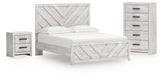 Hoover Furniture Outlet - Ashley Furniture - Cayboni Queen Panel Bed, Chest and Nightstand - Queen Panel Bed, Chest and Nightstand - B3788B20