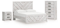 Hoover Furniture Outlet - Ashley Furniture - Cayboni Queen Panel Bed, Chest and Nightstand - Queen Panel Bed, Chest and Nightstand - B3788B20