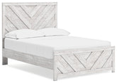 Hoover Furniture Outlet - Ashley Furniture - Cayboni Full Panel Bed - Full Panel Bed / Whitewash - B3788B2