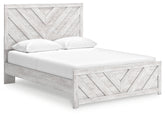 Hoover Furniture Outlet - Ashley Furniture - Cayboni Queen Panel Bed - Queen Panel Bed / Whitewash - B3788B4