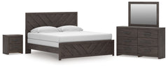 Hoover Furniture Outlet - Ashley Furniture - Prendonea King Panel Bed, Dresser, Mirror and Nightstand - King Panel Bed, Dresser, Mirror and Nightstand - B3789B11