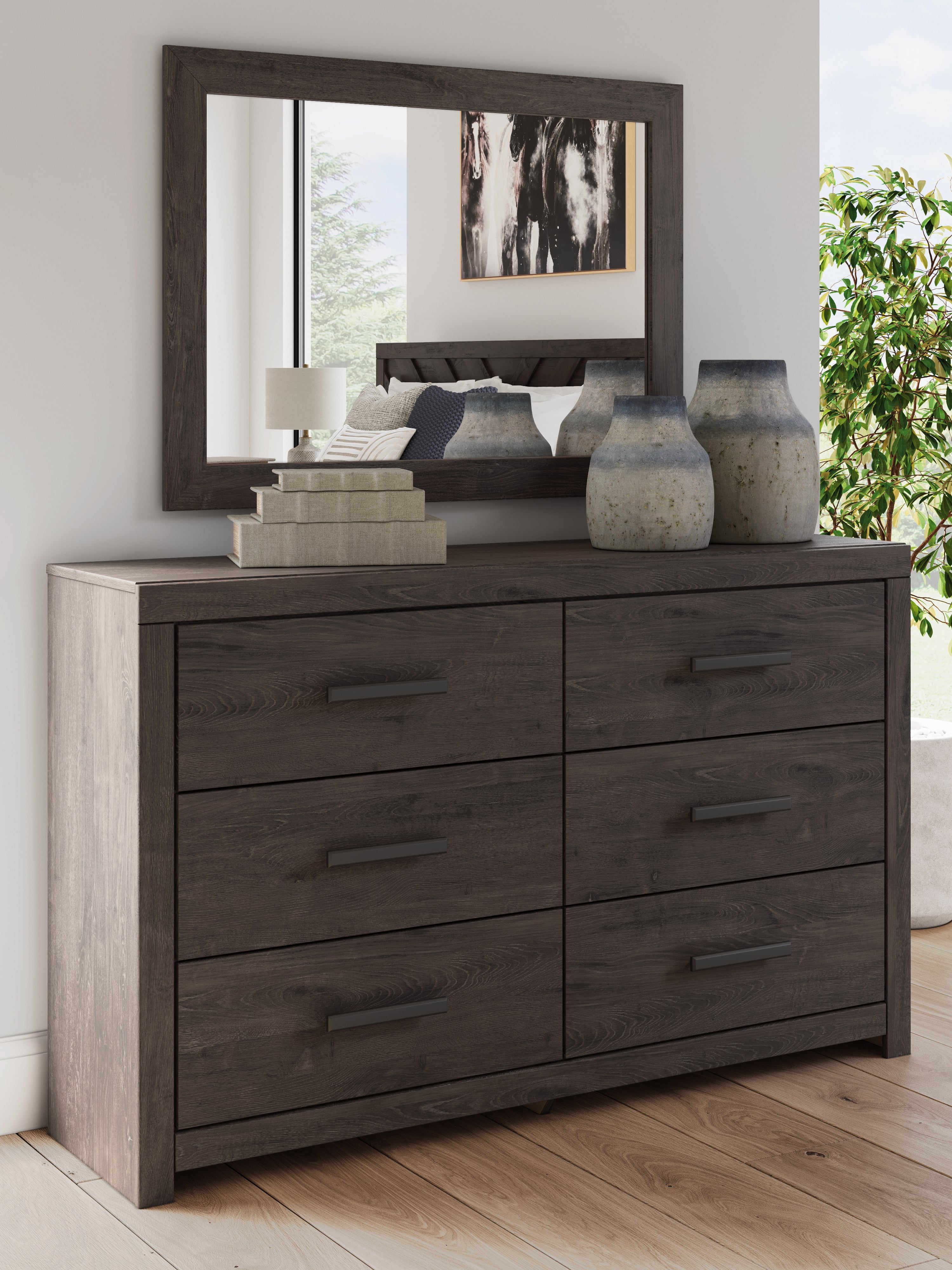 Hoover Furniture Outlet - Ashley Furniture - Prendonea Dresser and Mirror - Dresser and Mirror - B3789B1