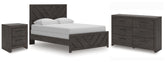 Hoover Furniture Outlet - Ashley Furniture - Prendonea Queen Panel Bed, Dresser and Nightstand - Queen Panel Bed, Dresser and Nightstand - B3789B9