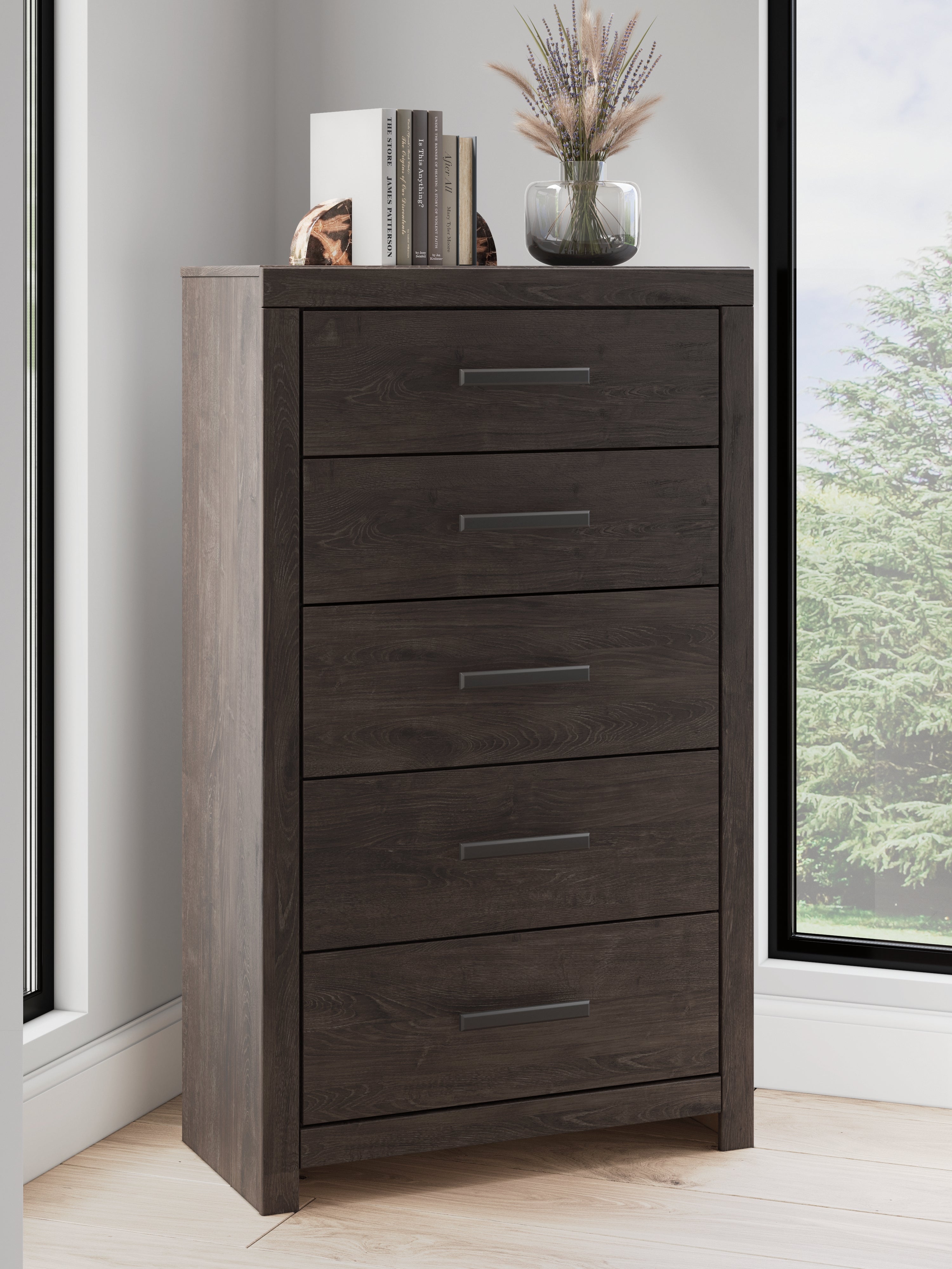 Hoover Furniture Outlet - Ashley Furniture - Prendonea Chest of Drawers - Five Drawer Chest - B3789-46