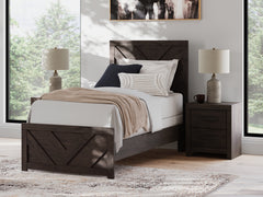 Hoover Furniture Outlet - Ashley Furniture - Prendonea Twin Panel Bed - Twin Panel Bed - B3789B2