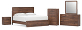 Hoover Furniture Outlet - Ashley Furniture - Fortlorn Queen Panel Bed, Dresser, Mirror, 2 Chests and 2 Nightstands - Queen Panel Bed, Dresser, Mirror, 2 Chests and 2 Nightstands - PCB386B12
