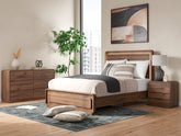 Hoover Furniture Outlet - Ashley Furniture - Fortlorn Queen Panel Bed, Dresser and Nightstand - Queen Panel Bed, Dresser and Nightstand - PCB386B6