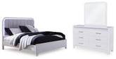 Hoover Furniture Outlet - Ashley Furniture - Jarlee Queen Upholstered Panel Bed, Dresser and Mirror - Queen Upholstered Panel Bed, Dresser and Mirror - PCB392B3