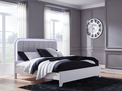 Hoover Furniture Outlet - Ashley Furniture - Jarlee California King Upholstered Panel Bed - California King Upholstered Panel Bed - PCB392B5