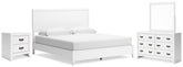 Hoover Furniture Outlet - Ashley Furniture - Binterglen King Panel Bed, Dresser, Mirror and Nightstand - King Panel Bed, Dresser, Mirror and Nightstand - B427B16