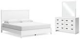 Hoover Furniture Outlet - Ashley Furniture - Binterglen King Panel Bed, Dresser and Mirror - King Panel Bed, Dresser and Mirror - B427B12