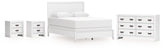 Hoover Furniture Outlet - Ashley Furniture - Binterglen Queen Panel Bed, Dresser and 2 Nightstands - Queen Panel Bed, Dresser and 2 Nightstands - B427B15