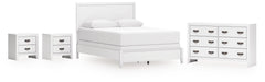Hoover Furniture Outlet - Ashley Furniture - Binterglen Queen Panel Bed, Dresser and 2 Nightstands - Queen Panel Bed, Dresser and 2 Nightstands - B427B15