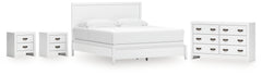 Hoover Furniture Outlet - Ashley Furniture - Binterglen King Panel Bed, Dresser and 2 Nightstands - King Panel Bed, Dresser and 2 Nightstands - B427B20