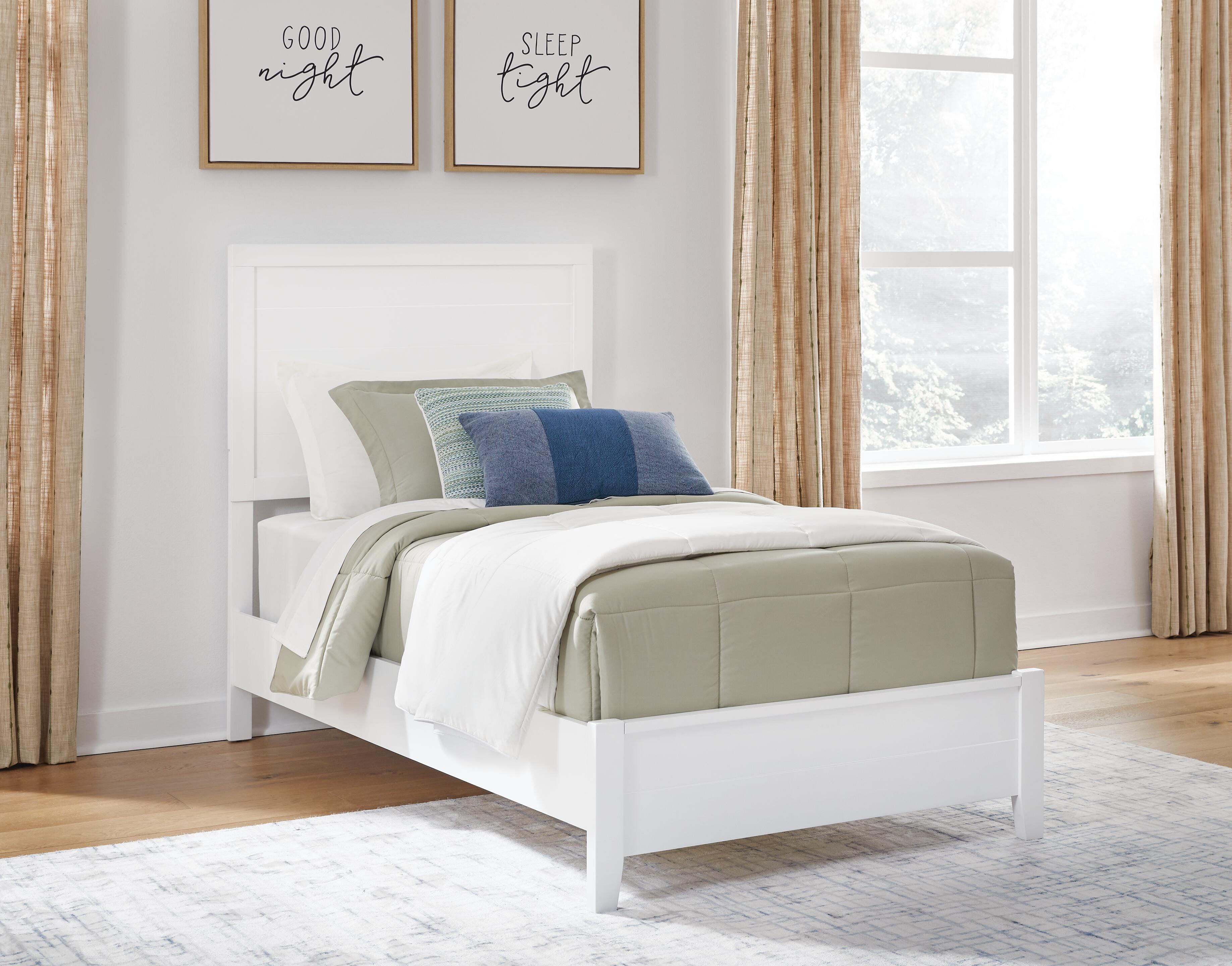 Hoover Furniture Outlet - Ashley Furniture - Binterglen Twin Panel Bed - Twin Panel Bed - B427B2