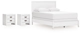 Hoover Furniture Outlet - Ashley Furniture - Binterglen Queen Panel Bed and 2 Nightstands - Queen Panel Bed and 2 Nightstands - B427B18