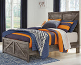Hoover Furniture Outlet - Ashley Furniture - Wynnlow Full Crossbuck Panel Bed - Full Crossbuck Panel Bed - B440B17