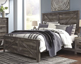 Hoover Furniture Outlet - Ashley Furniture - Wynnlow King Crossbuck Panel Bed - King Crossbuck Panel Bed - B440B11