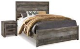 Hoover Furniture Outlet - Ashley Furniture - Wynnlow Queen Panel Bed and Nightstand - Queen Panel Bed and Nightstand - B440B44