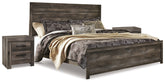 Hoover Furniture Outlet - Ashley Furniture - Wynnlow King Panel Bed and 2 Nightstands - King Panel Bed and 2 Nightstands - B440B45