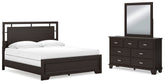 Hoover Furniture Outlet - Ashley Furniture - Covetown King Panel Bed, Dresser and Mirror - King Panel Bed, Dresser and Mirror - B441B10