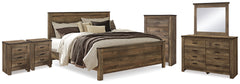 Hoover Furniture Outlet - Ashley Furniture - Trinell King Panel Bed. Dresser, Mirror, Chest and 2 Nightstands - King Panel Bed. Dresser, Mirror, Chest and 2 Nightstands - B446B97