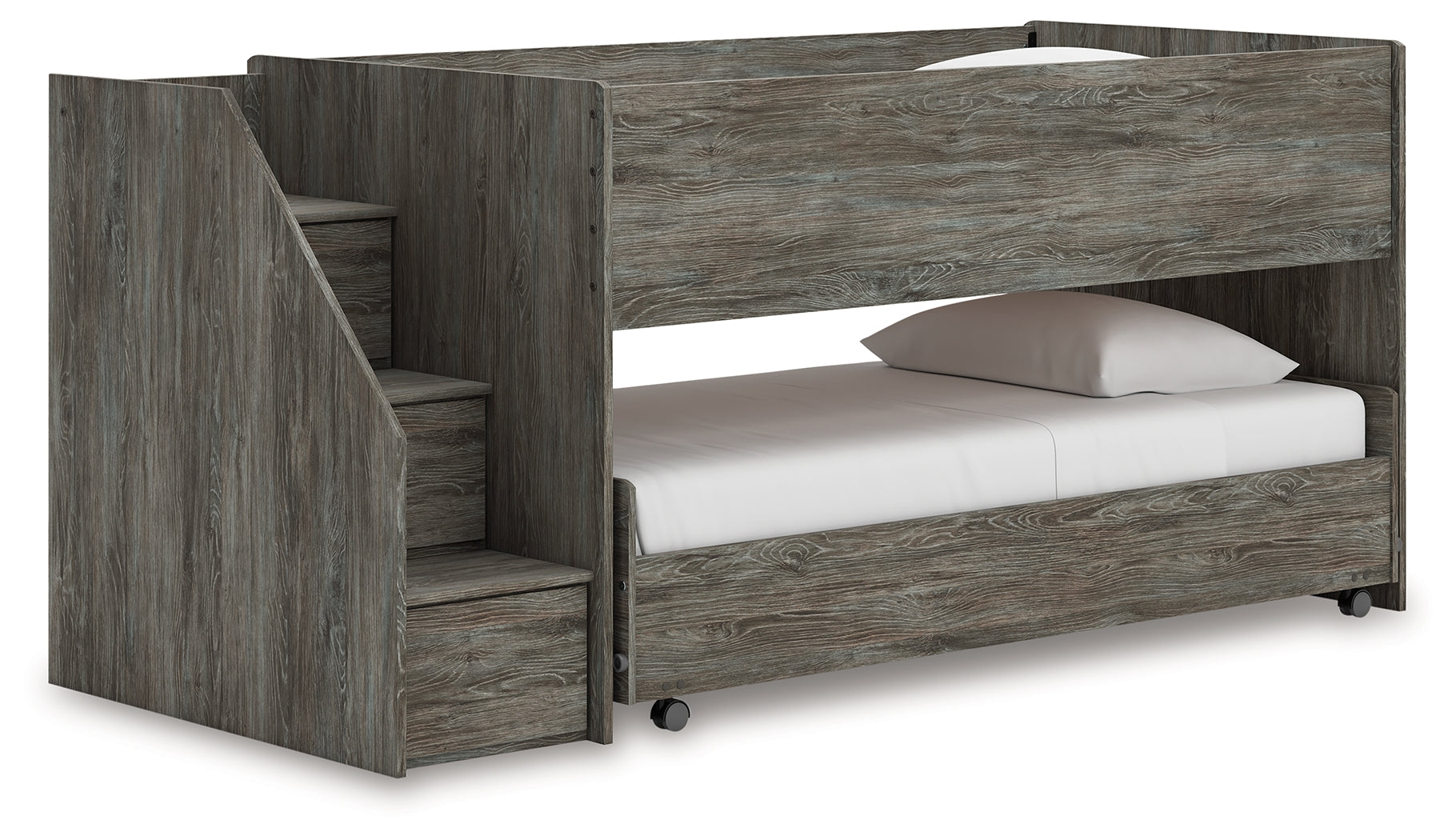 Hoover Furniture Outlet - Ashley Furniture - Frandern Twin over Twin Loft Bed - Twin over Twin Loft Bed - B4480B13