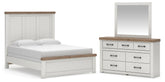 Hoover Furniture Outlet - Ashley Furniture - Savonport Queen Panel Bed, Dresser and Mirror - Queen Panel Bed, Dresser and Mirror - B4615B8