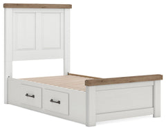 Savonport Twin Panel Bed with Storage