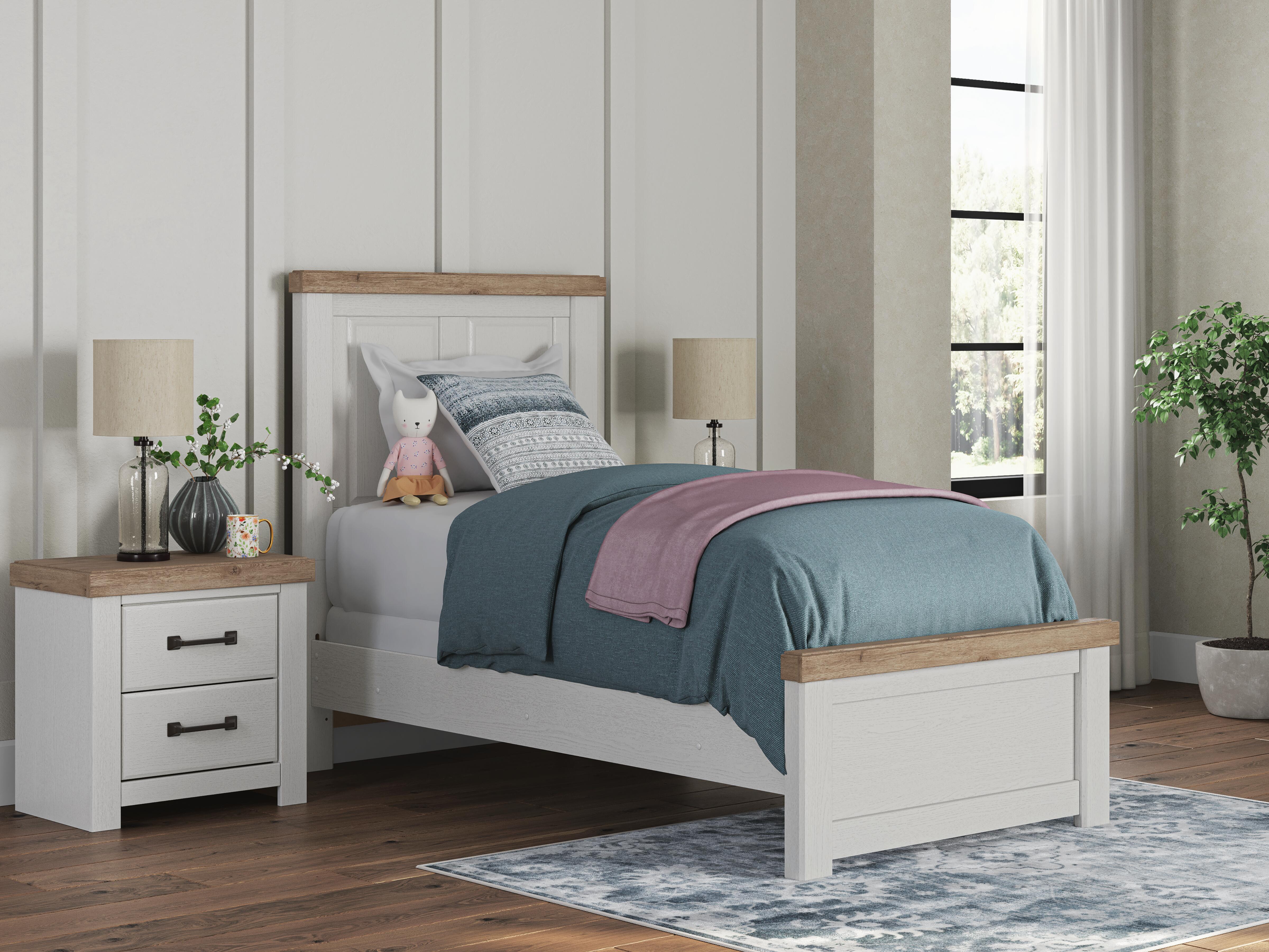 Hoover Furniture Outlet - Ashley Furniture - Savonport Twin Panel Bed - Twin Panel Bed - B4615B2