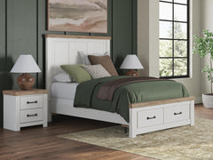 Hoover Furniture Outlet - Ashley Furniture - Savonport Queen Panel Storage Bed - Queen Panel Storage Bed - B4615B7