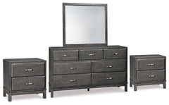 Hoover Furniture Outlet - Ashley Furniture - Caitbrook Dresser, Mirror and 2 Nightstands - Dresser, Mirror and 2 Nightstands - B476B25