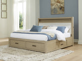 Hoover Furniture Outlet - Ashley Furniture - Calmoro King Bookcase Bed - King Bookcase Bed - B602B8