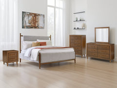 Hoover Furniture Outlet - Ashley Furniture - Lyncott Queen Upholstered Panel Bed - Queen Upholstered Panel Bed - B615B2
