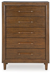 Lyncott King Upholstered Bed, Chest and Nightstand