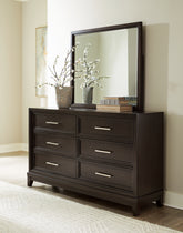Hoover Furniture Outlet - Ashley Furniture - Neymorton Dresser and Mirror - Dresser and Mirror - B618B1