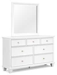 Fortman King Panel Bed, Dresser, Mirror, Chest and 2 Nightstands
