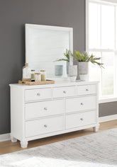 Hoover Furniture Outlet - Ashley Furniture - Fortman Dresser and Mirror - Dresser and Mirror - B680B1