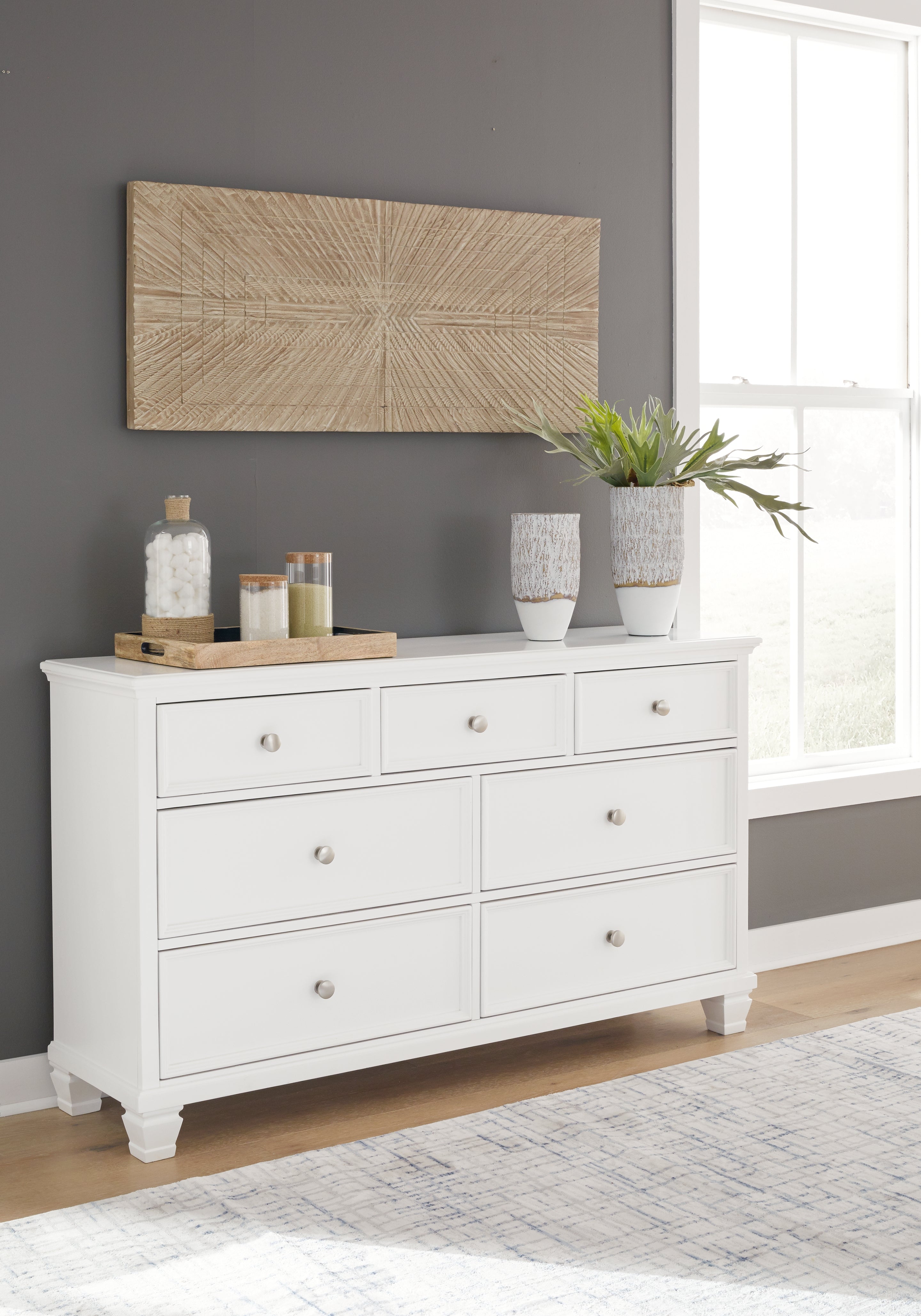 Hoover Furniture Outlet - Ashley Furniture - Fortman Dresser - Dresser - B680-31