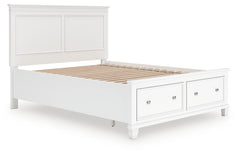 Hoover Furniture Outlet - Ashley Furniture - Fortman Queen Panel Storage Bed - Queen Panel Storage Bed - B680B20