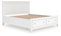 Hoover Furniture Outlet - Ashley Furniture - Fortman California King Panel Storage Bed - California King Panel Storage Bed - B680B23