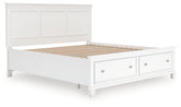 Hoover Furniture Outlet - Ashley Furniture - Fortman King Panel Storage Bed - King Panel Storage Bed - B680B22