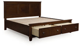 Hoover Furniture Outlet - Ashley Furniture - Danabrin King Panel Storage Bed - King Panel Storage Bed - B685B18