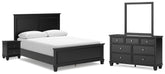 Hoover Furniture Outlet - Ashley Furniture - Lanolee Queen Panel Bed, Dresser, Mirror and Nightstand - Queen Panel Bed, Dresser, Mirror and Nightstand - B687B15